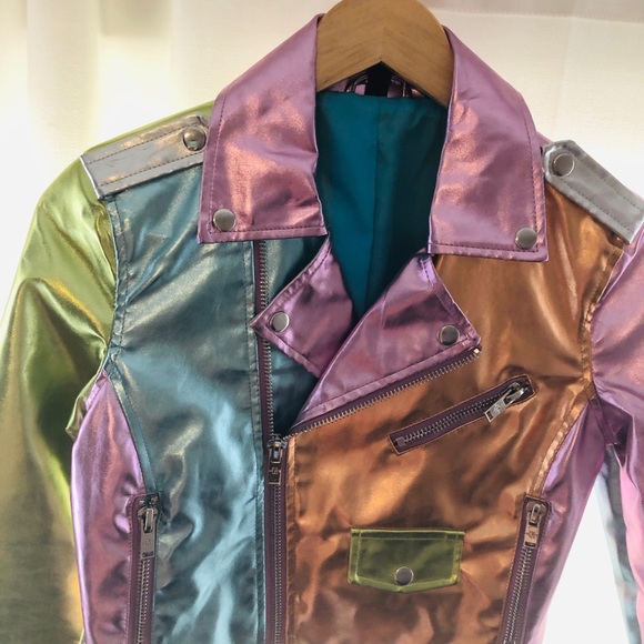 Metallic Moto Jacket - Picture 2 of 10